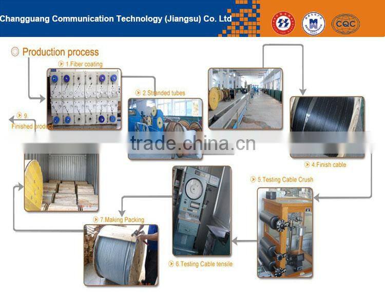 Good mechanical and temperature performance glass yarn ABC-IS drop fiber optic cable