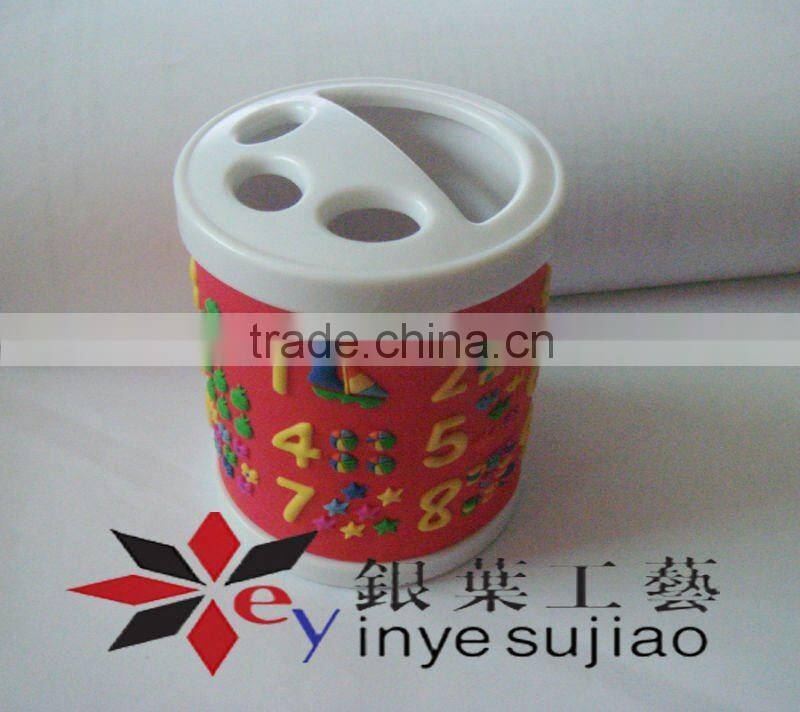 popularity gift 3D cartoon soft PVC mugs and cups