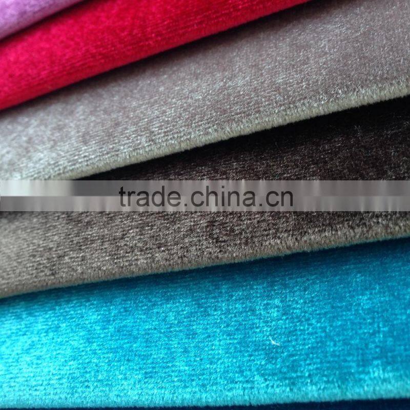 Italy velvet Shiny velboa laminated with TC for hometextile&sofa upholstery fabric