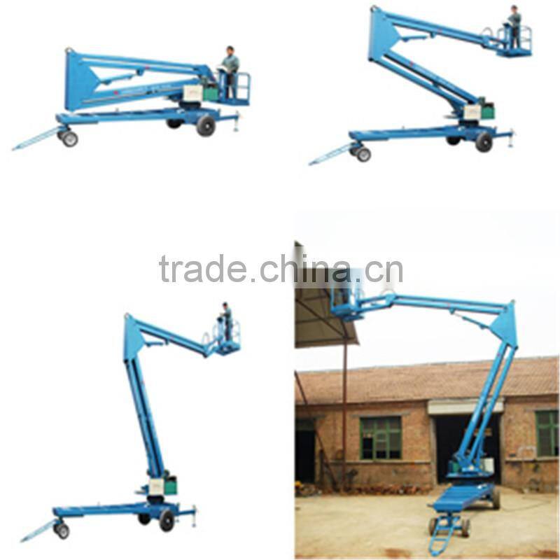 True win Popular has many uses Trailer mounted boom lift for Aerial work