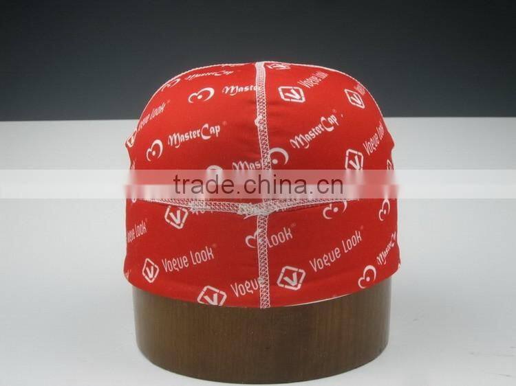 red print swimming cap