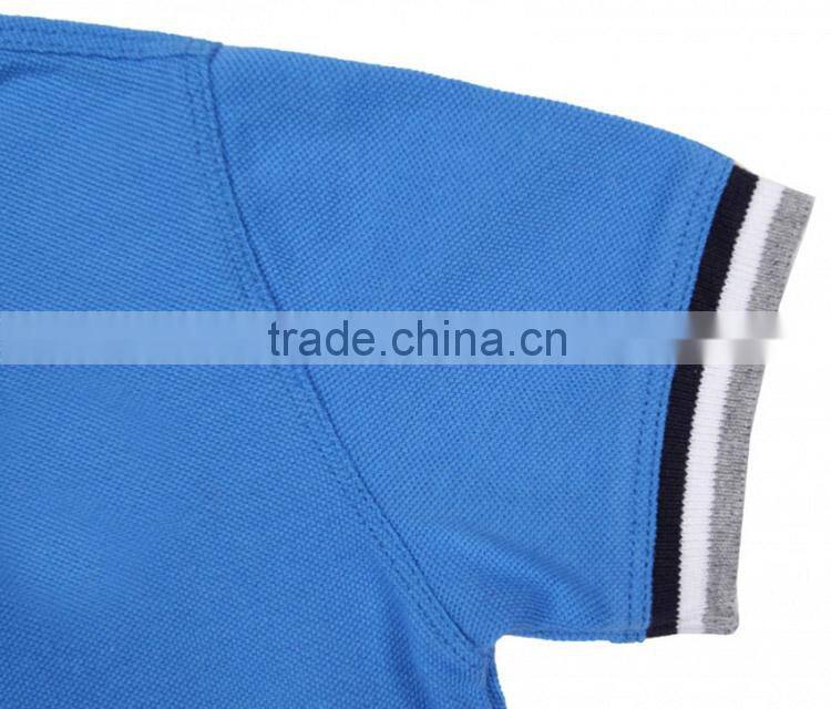 fashion design china wholesale short sleeves cotton polyester polo shirt for kids boys