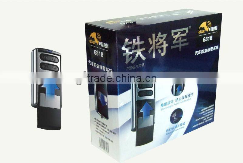 Upgrade remote one way car alarm security system (6818) with voice warning