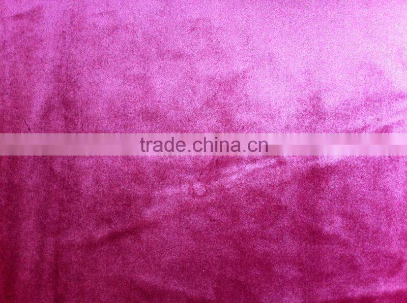 shiny plain velvet for upholstery and sofa making
