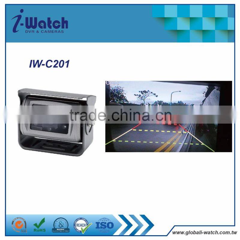 IW-C201 12/32v snoy rear view camera 15 m ir distance rear view camera 360 deg reversing mini car camera