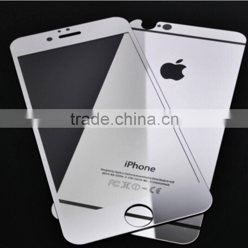 2016 Hot Sale Purple 2 in1Mirror Glass Film for Iphone6 Plus
