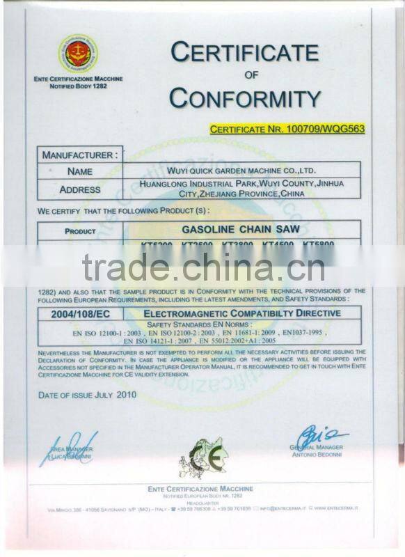professional 2 stroke chain saw manufacturer made in china