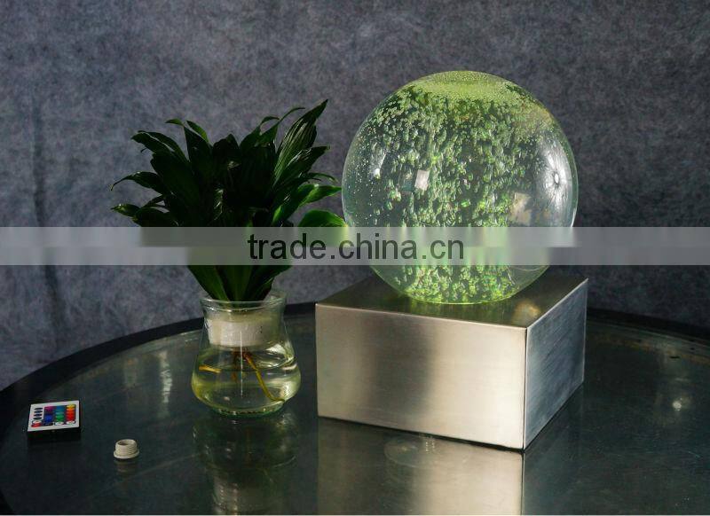 LED colorful Magic bubble sphere,table top fountain Magic ball