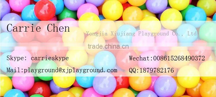 Colorful indoor plastic slide with babay swing set