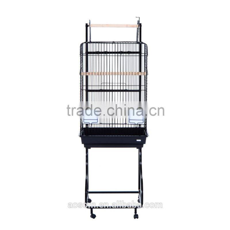 Pawhut 58" Bird Cage - Black