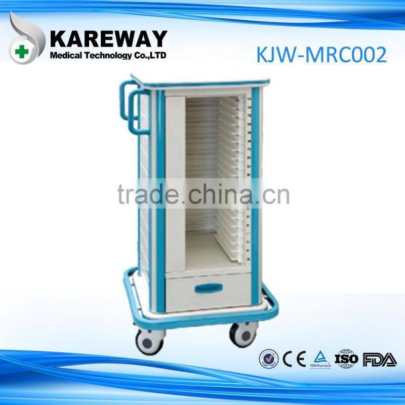 Medical accessories case history trolley, hospital file cart