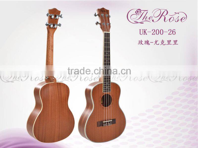 26 inch full sapele ukulele of high quality (UK200-26)