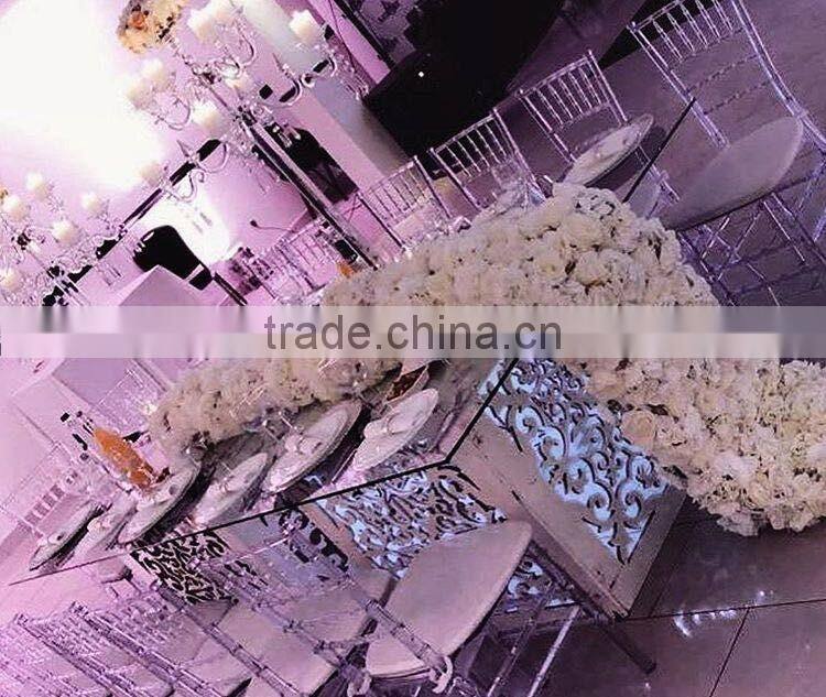 2m luxury cream white wedding table flower/hot sale party decoration flower