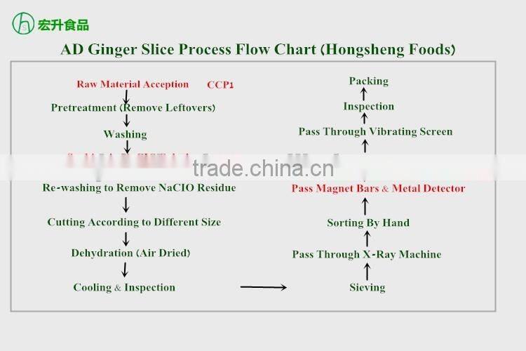 Fresh Air Dried dehydrated Ginger Slice Flakes Granules