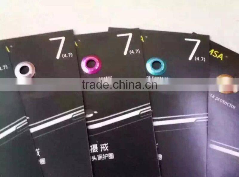 Rear Camera Protector Circle Cover Case for iPhone7/7 Plus Lens Metal Protective Ring Guard ALUMINUM 3D