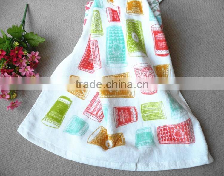 Kitchen towel reactive printed wholesale cotton tea towel fabric