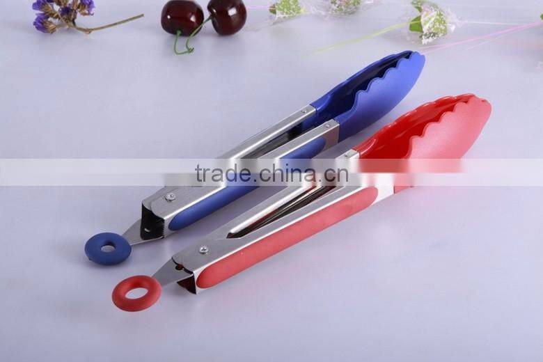 New style Stainless Steel Tongs for Barbecue(BBQ) and Baking, Kitchen Hand Tool, Easy Wash