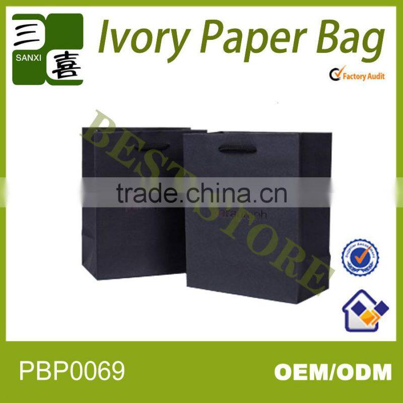 black paper shopping bag for packing luxury watch