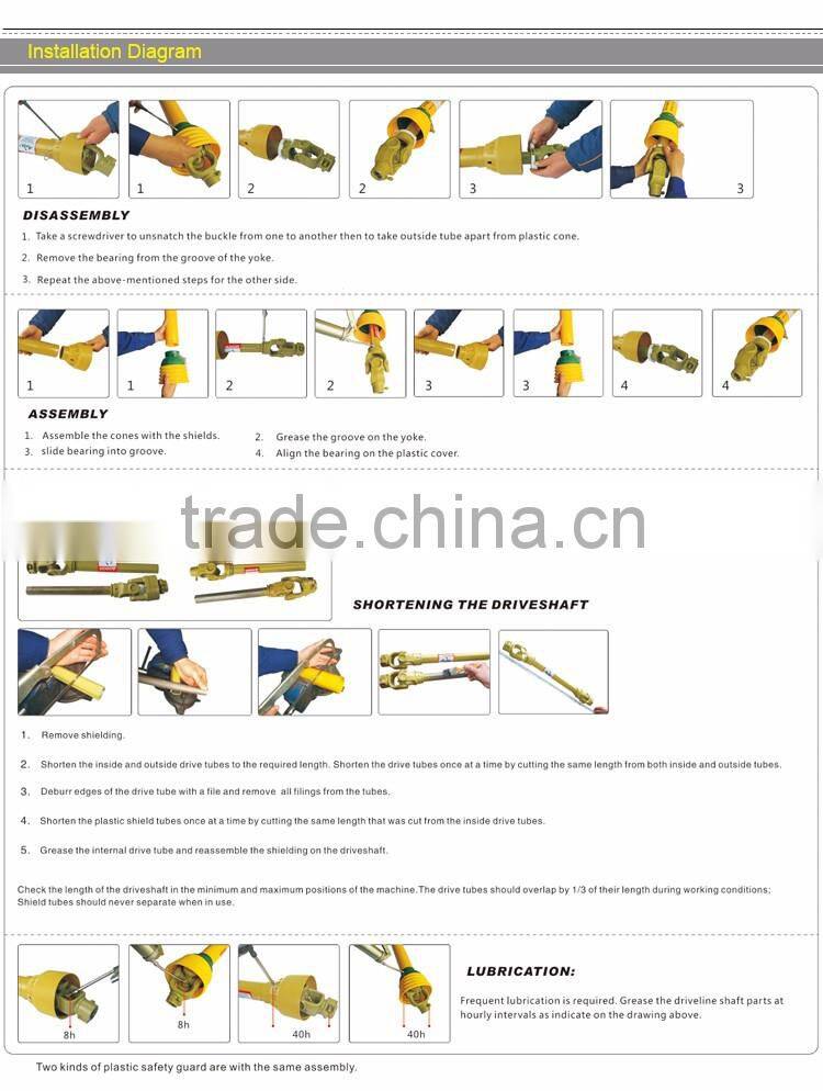 New Product OEM Different Type Agricultural Machine Farm Tractor Drive Shaft