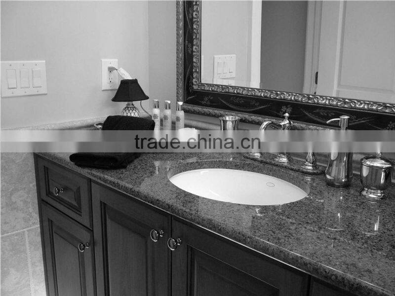 Beige color artificial quartz stone slabs used for countertops