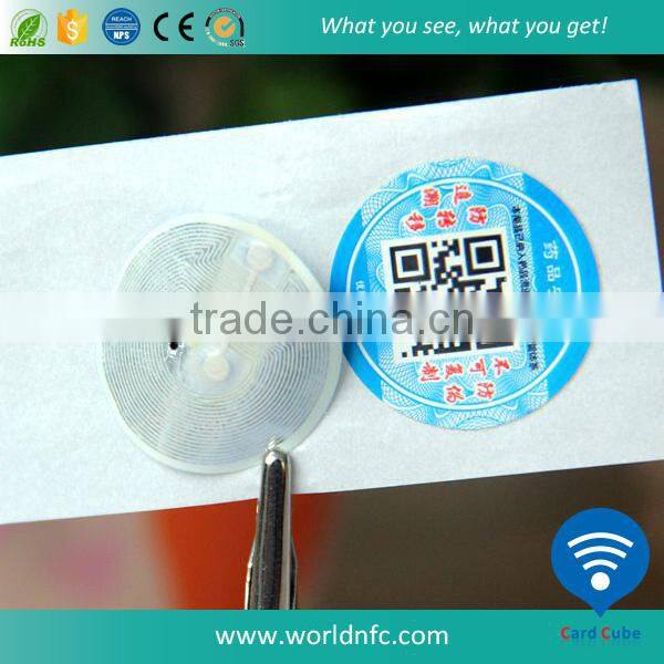 ISO 15693 Library RFID Printable Tags Label For Anti-Theft