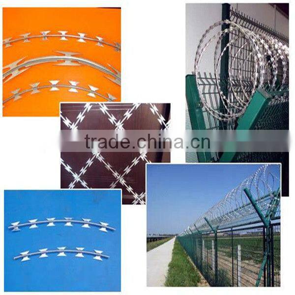 Factory supply PVC concertina barbed tape razor wire