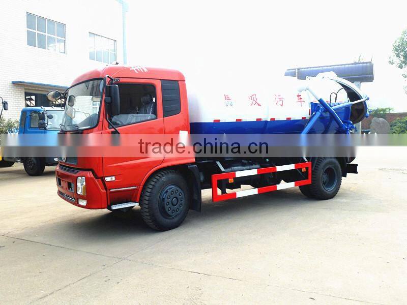 Dongfeng Kingrun left hand drive 4x4 8000l sewer vacuum trucks