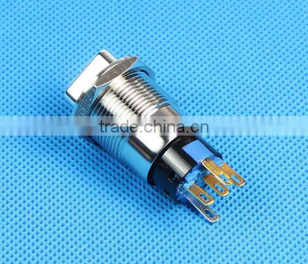 19mm push lock switch