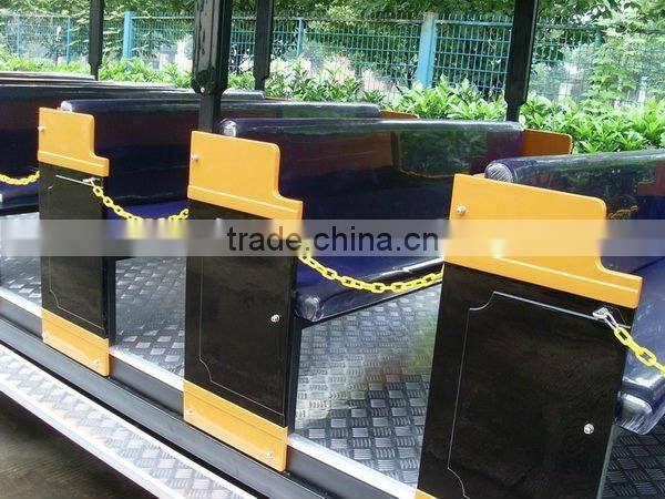 Diesel road train, Trackless train for kids, amusement park equipment, cartoon train for children