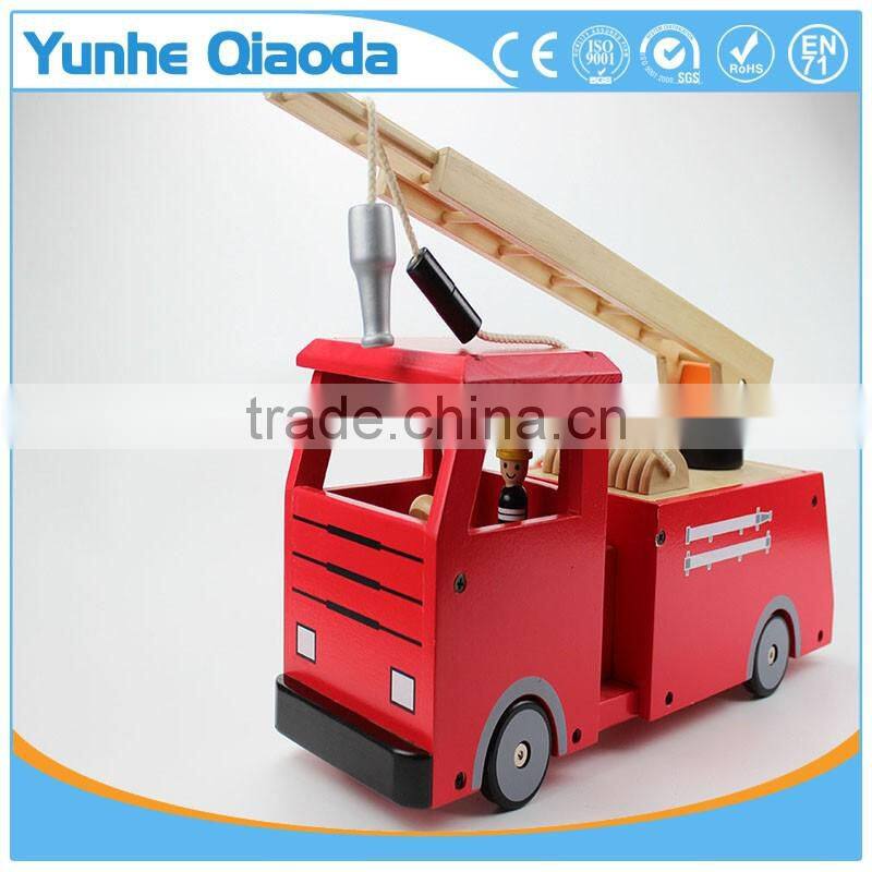 Fire Truck Toy , Extending Ladder and Water Pump Hose to Shoot Water, Bump and Go