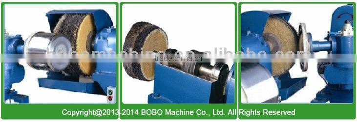 Double station automatic cookware buffing machine