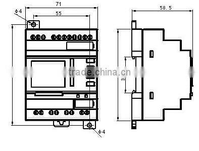 APB-22MRD(L) DC12V-24V 14 points digital input 8 points relay output Programmable Intelligent Logic Controller PLC