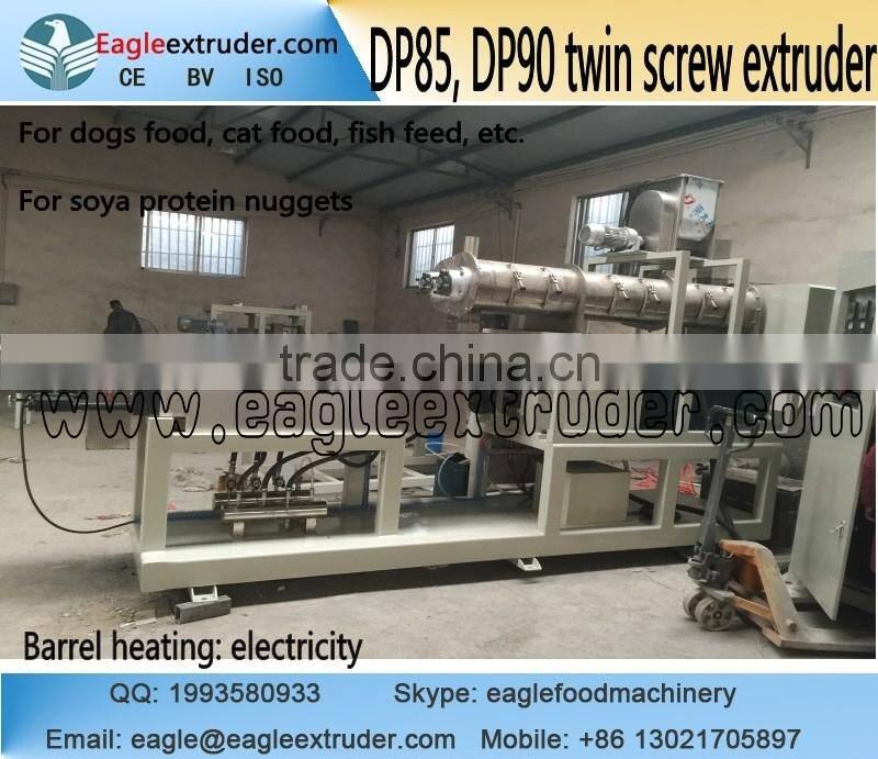 Jinan Eagle DP95 1ton to 1.5tons automatic pet dog food twin screw extruder production line