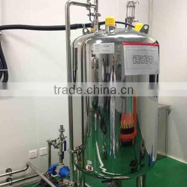 Sanitary high shear cosmetc cream mixing vessel
