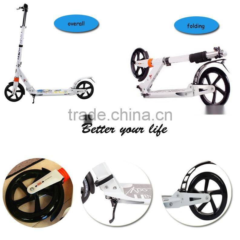 Alumilum no electric big wheel kick scooter for adults