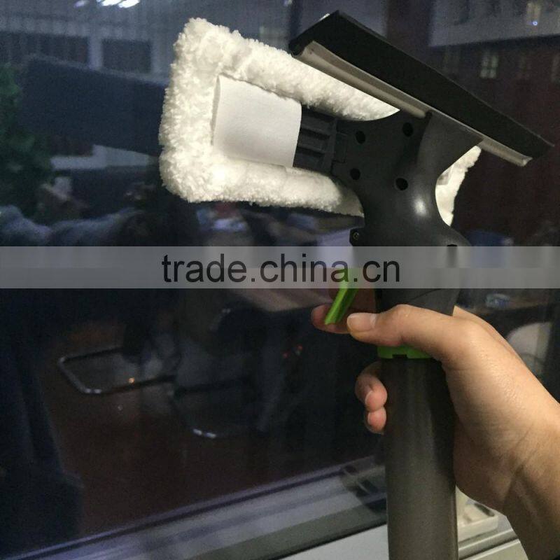 Household Microfiber With Rubber Scraper Window And Glass Cleaner