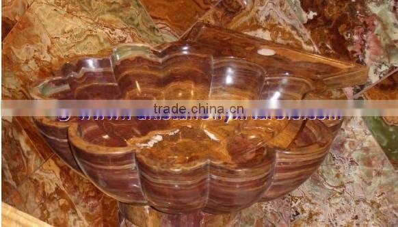 PRECIOUS GOOD QUALITY MULTI RED ONYX SINKS BASINS COLLECTION