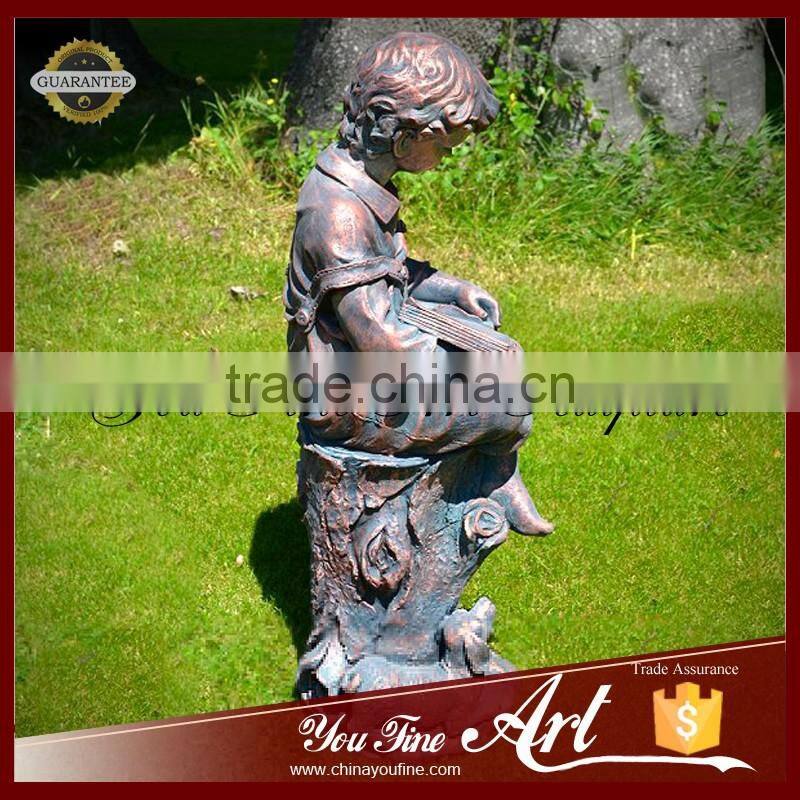 High Quality Customized Bronze Boy Reading Statue