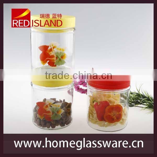 500ml glass storage bottle with plastic lid