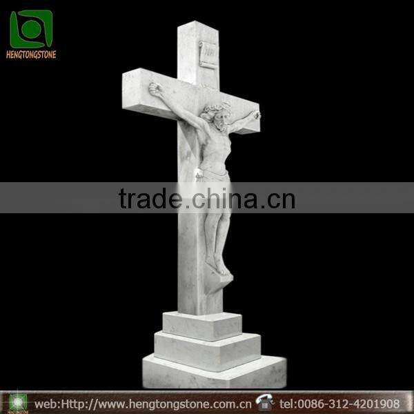 Marble Engraving Jesus Headstone