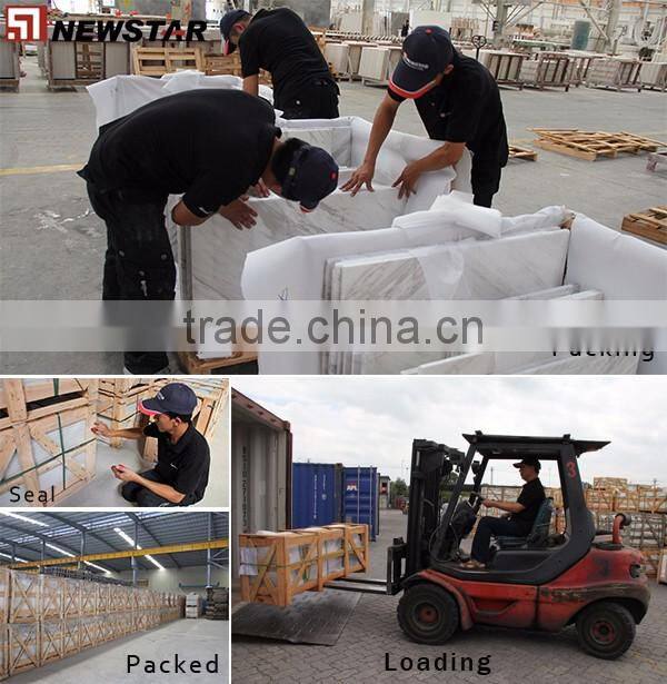 Newstar Chinese Good Price Silver Milk Grey Ermine Marble Slab