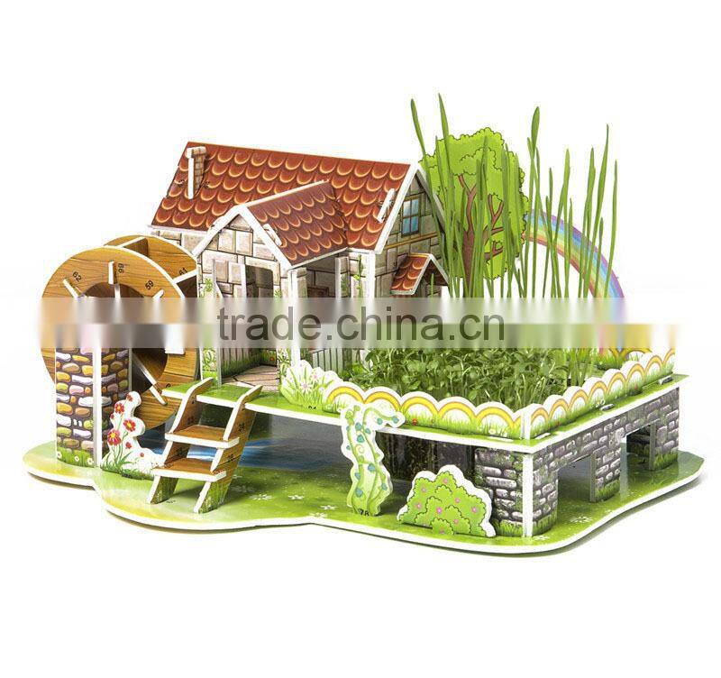 Custom Branded DIY 3D puzzle with lovely building design