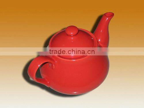 Factory direct wholesale 750 ml china yellow teapot with filter