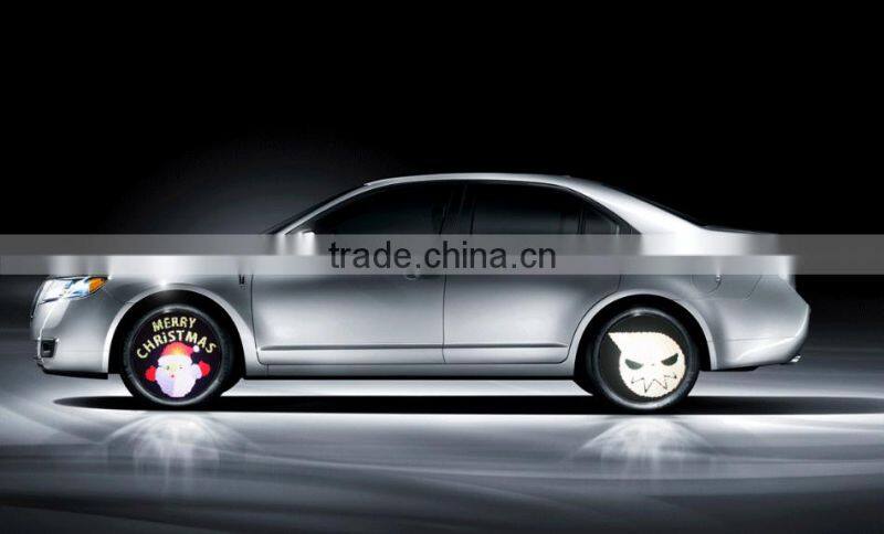 2016 New Arrival Programmable Car Wheels Colorful LED Light Good Present Car Gadgets Christmas Gifts Wholesale Price