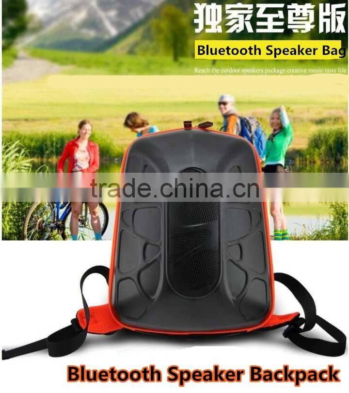 2016 New Arrival Hot Multifunction Outdoor Sports Backpack Design Bluetooth Speaker With FM Radio/Power Bank
