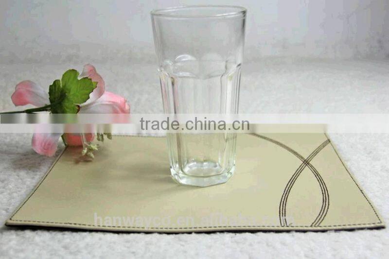 STOCK FAUX LEATHER PVC PLACE MAT