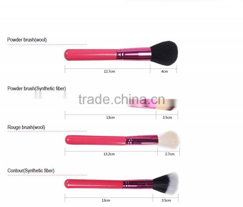 12 pcs Pro Makeup Cosmetic Brush Kit Leather Cylinder Cup Holder Case Set cheap makeup brush