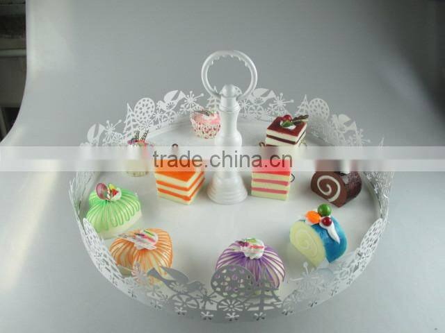 Cinderella Carriage Cake Stand 3 Tiers Lace Design Cake Stand in Metal