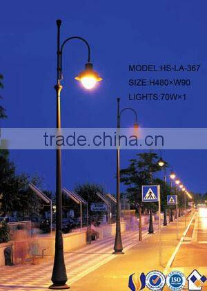 outdoor cast iron park lamp post