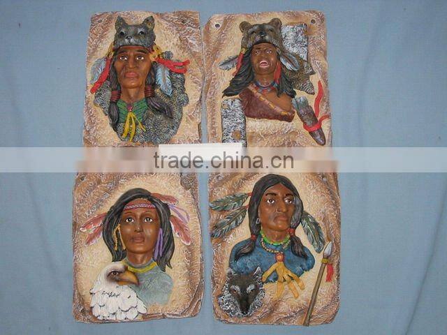 Hand painted resin sculpture with standing-resin woman sculpture-clear resin statue-resin bird